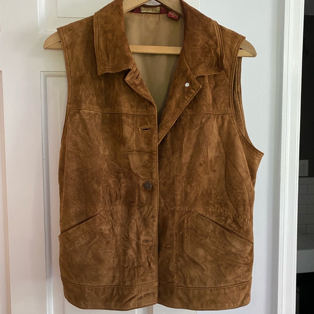 Eddie Bauer Seattle Suede vest size M